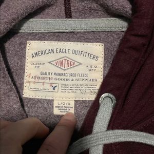 Maroon American eagle hoodie